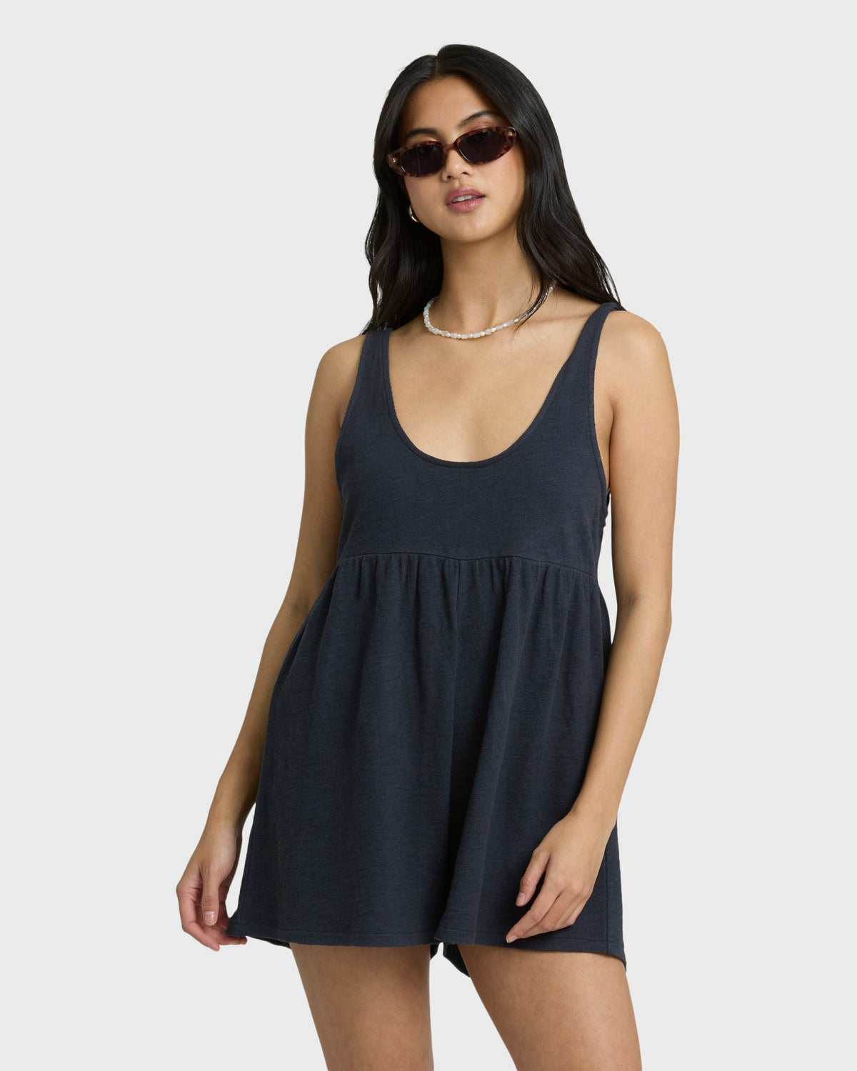 Billabong Women's Easy Does It Romper - Black Sands