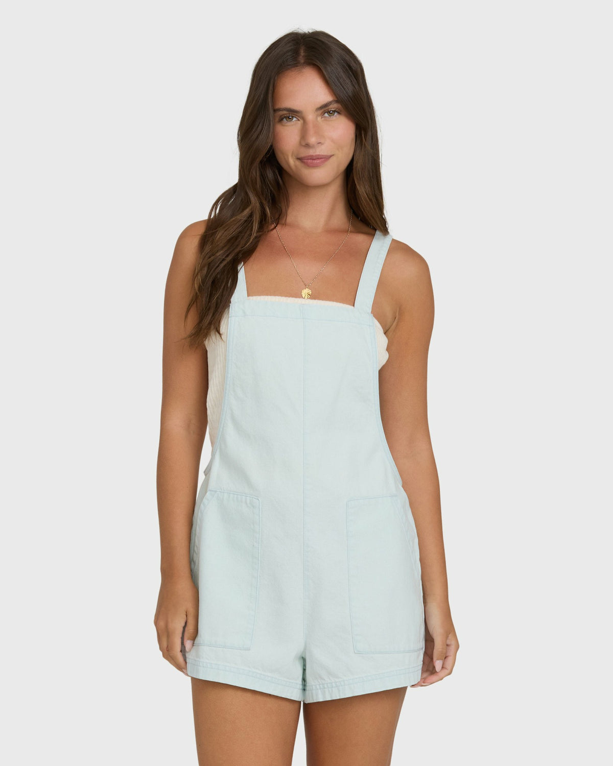 Billabong Women's Beach Crush Denim Overalls - Clearwater