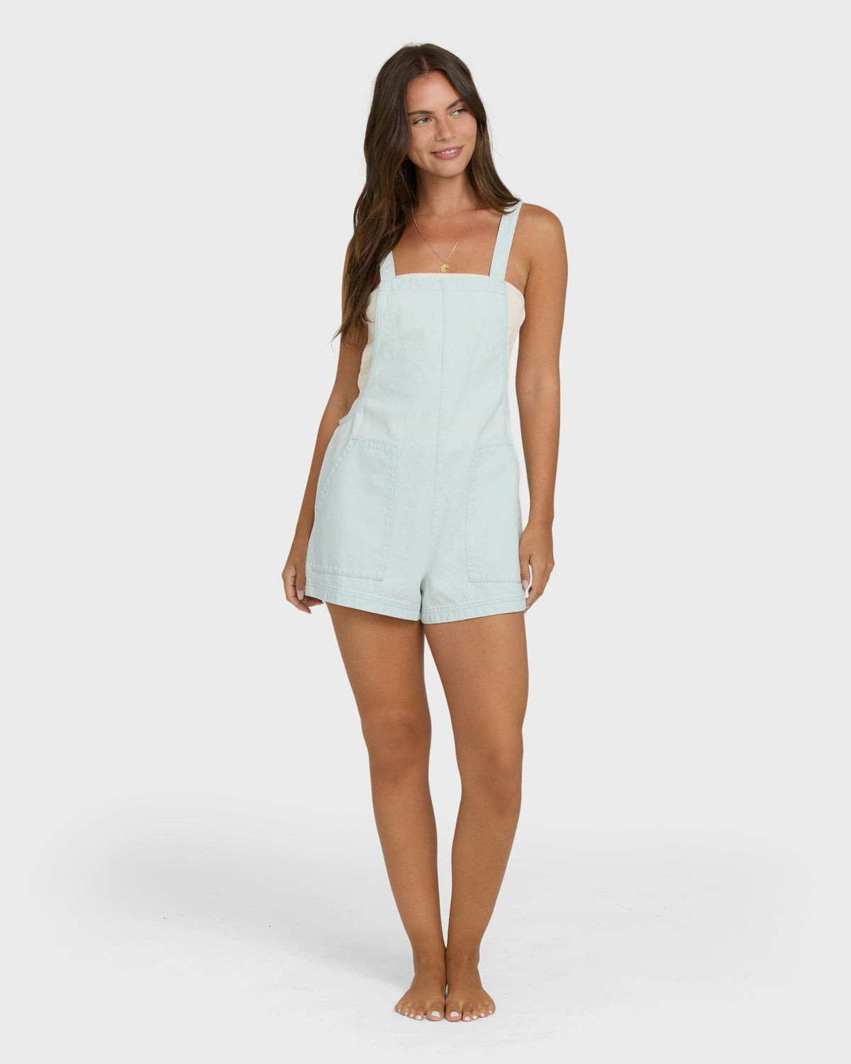 Billabong Women's Beach Crush Denim Overalls - Clearwater