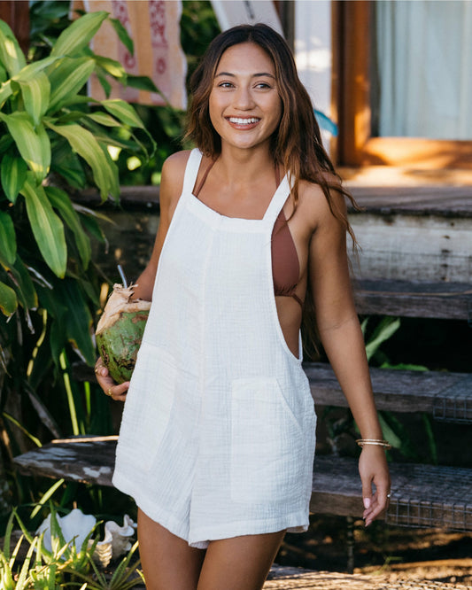 Billabong Women's Beach Crush Romper - Salt Crystal