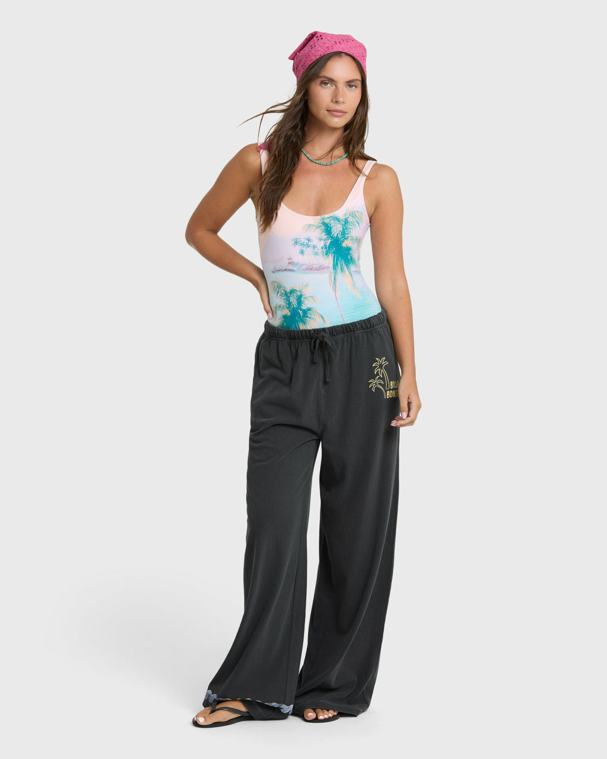 Billabong Women's Paradise 73 Knit Pants - Black Sands