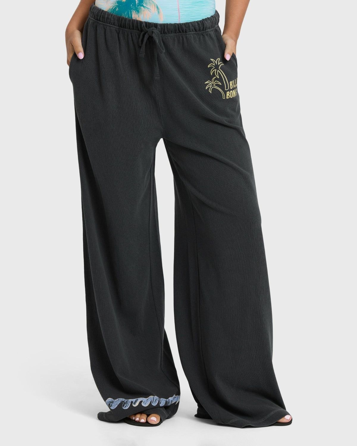 Billabong Women's Paradise 73 Knit Pants - Black Sands