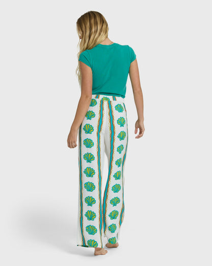 Billabong Women's Coastal Crush Elastic Waist Pants - Salt Crystal