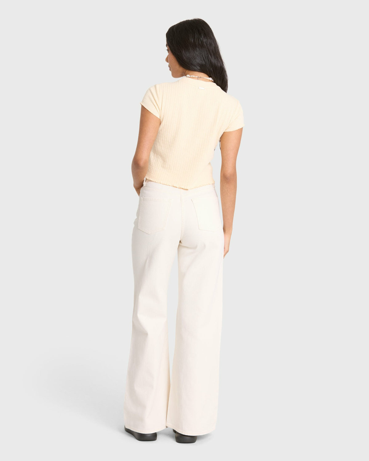 Billabong Women's Free Fall Flare 5-Pocket Pants - Sea Salt