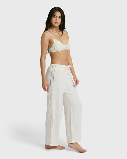 Billabong Women's Feelin Fine Pants - White Cap