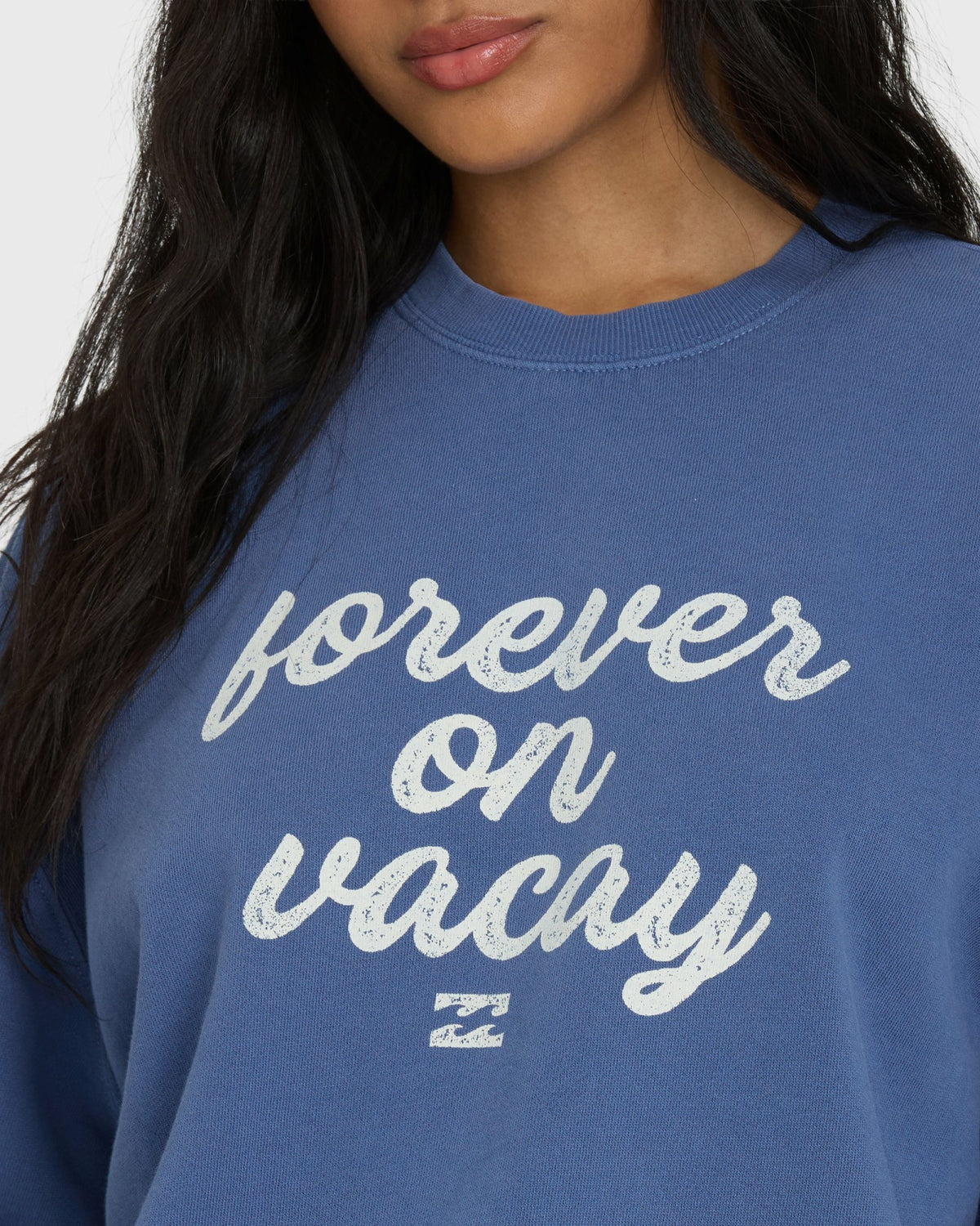 Billabong Women's Treasure Cay Crewneck Sweatshirt - Dutch Blue