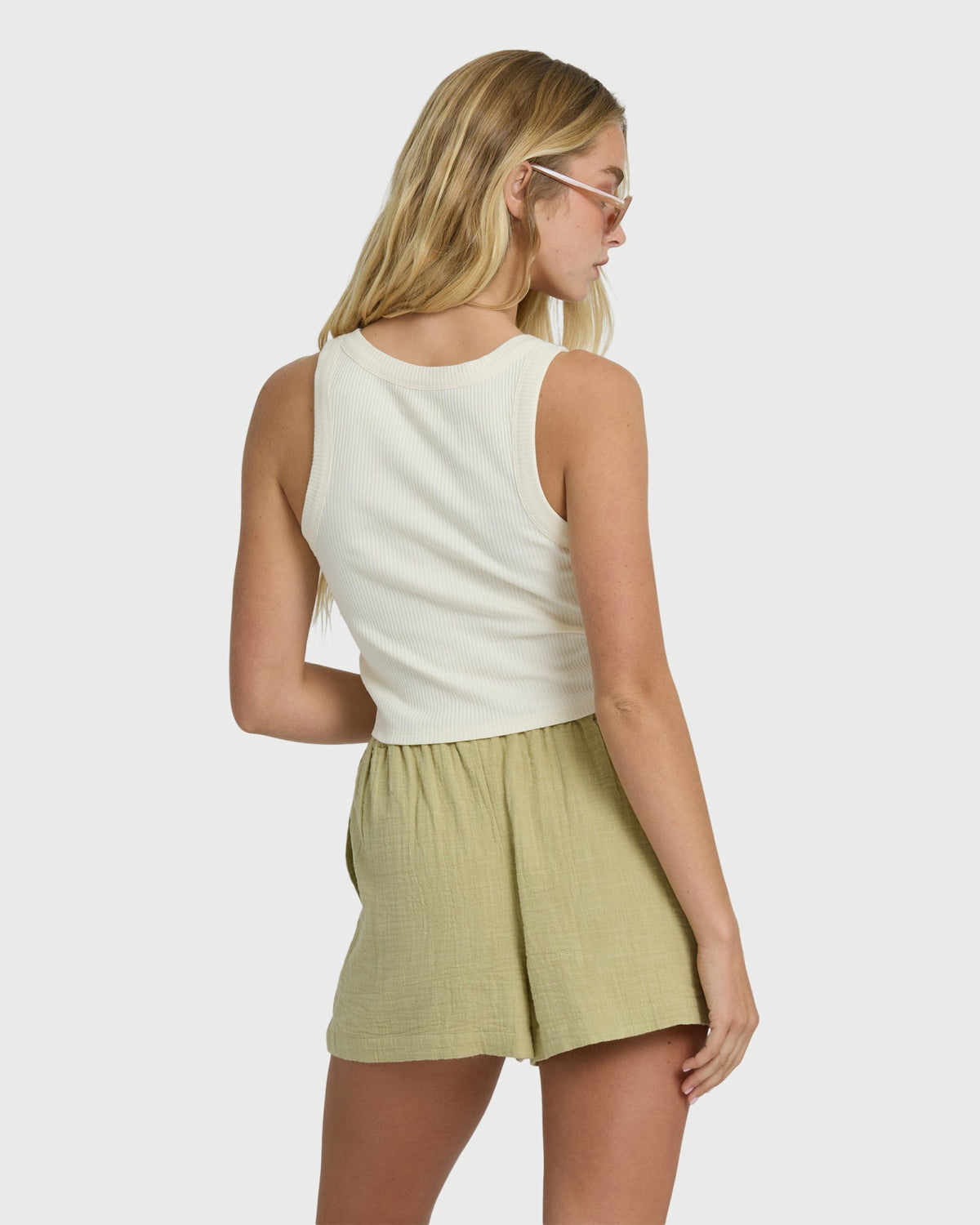 Billabong Women's Rerun Tank Top - White Cap