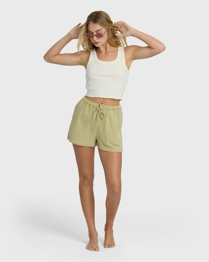 Billabong Women's Rerun Tank Top - White Cap