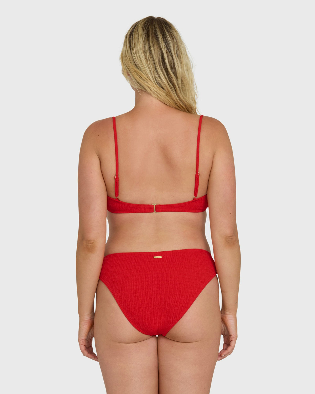 Billabong Women's Rising Tide Bondi Medium Bikini Bottoms - Fiesta Red