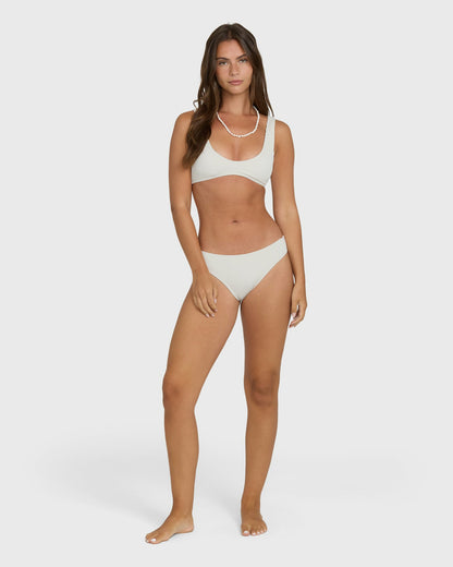 Billabong Women's Summer Hi Scoop Tank Bikini Top - Salt Crystal