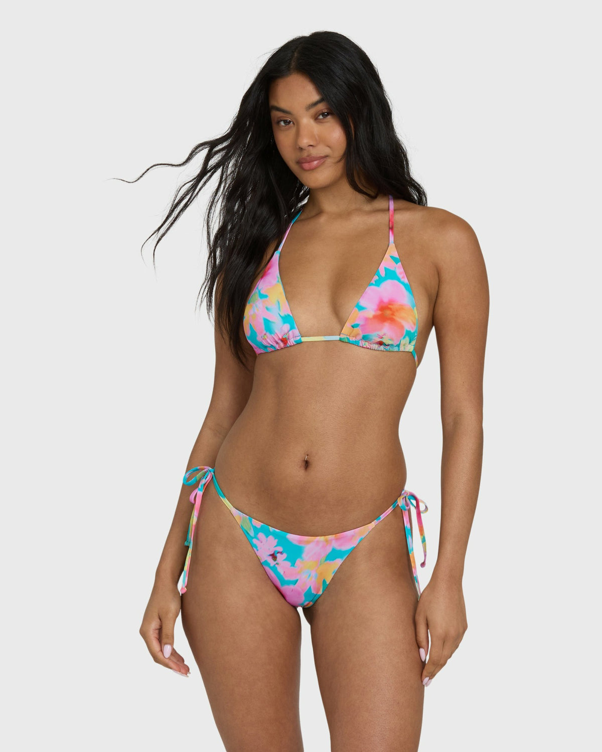 Billabong Women's Pipe Dreams Tide Side Maya Bikini Bottoms - Bright Marine