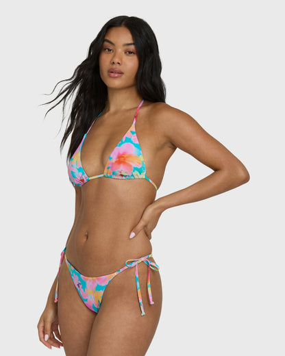 Billabong Women's Pipe Dreams Tide Side Maya Bikini Bottoms - Bright Marine
