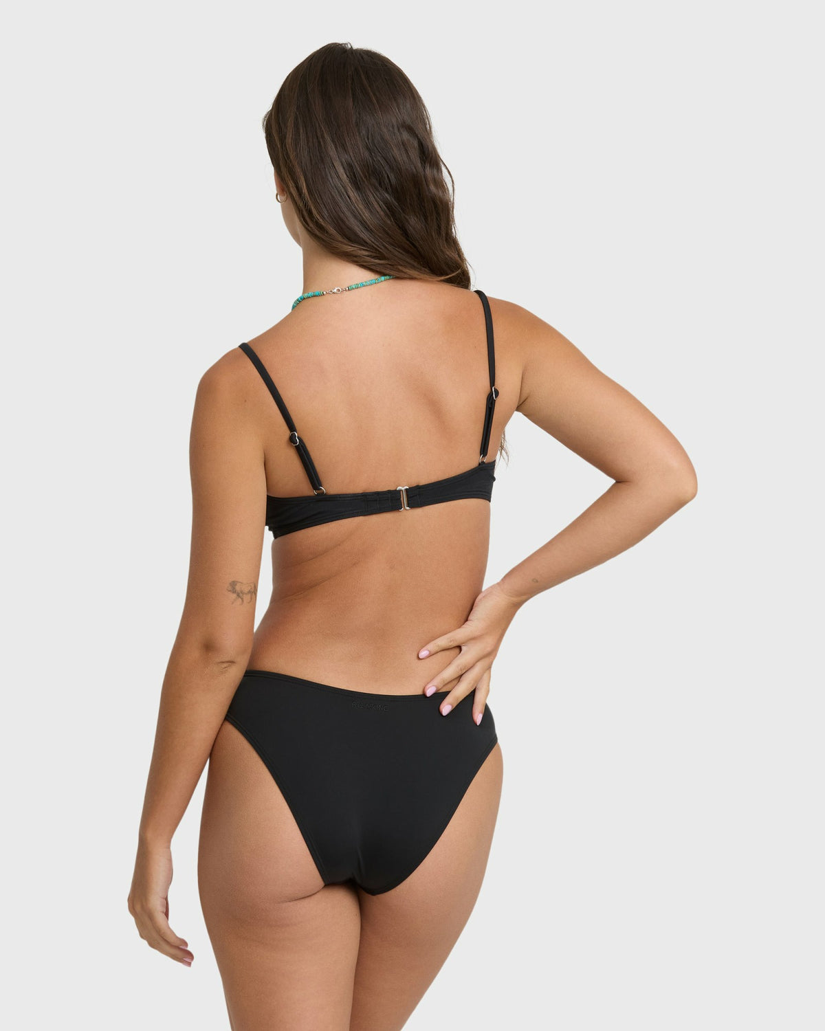 Billabong Women's Sol Searcher Bondi Bikini Bottoms - Black Pebble