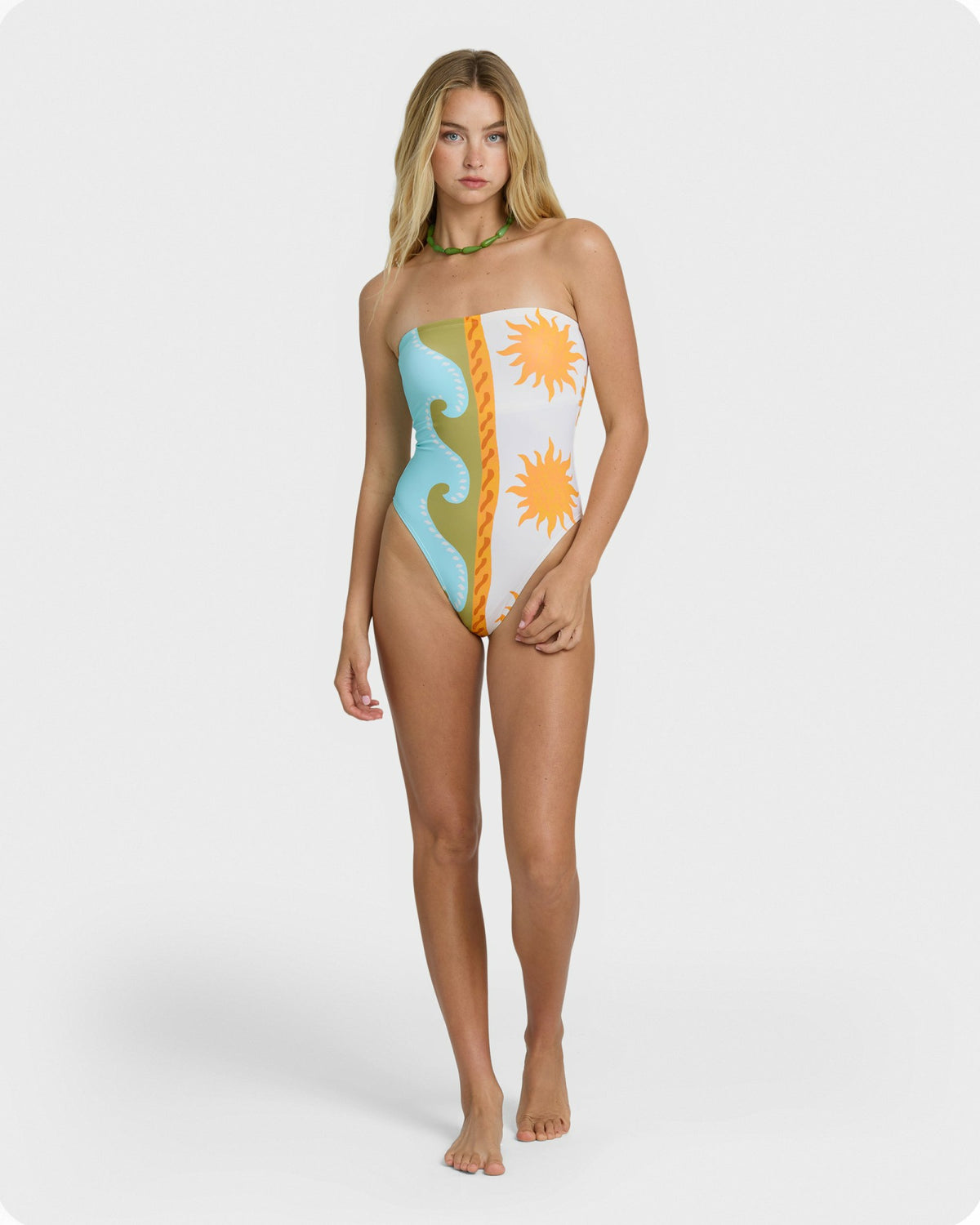 Billabong Women's Sunblind Tully Hi One-piece Swimsuit - Salt Crystal