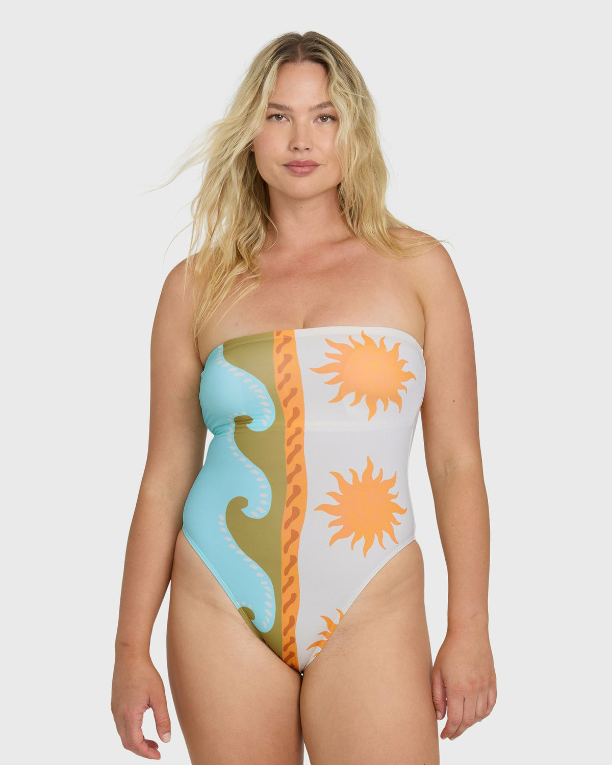 Billabong Women's Sunblind Tully Hi One-piece Swimsuit - Salt Crystal