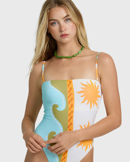 Billabong Women's Sunblind Tully Hi One-piece Swimsuit - Salt Crystal