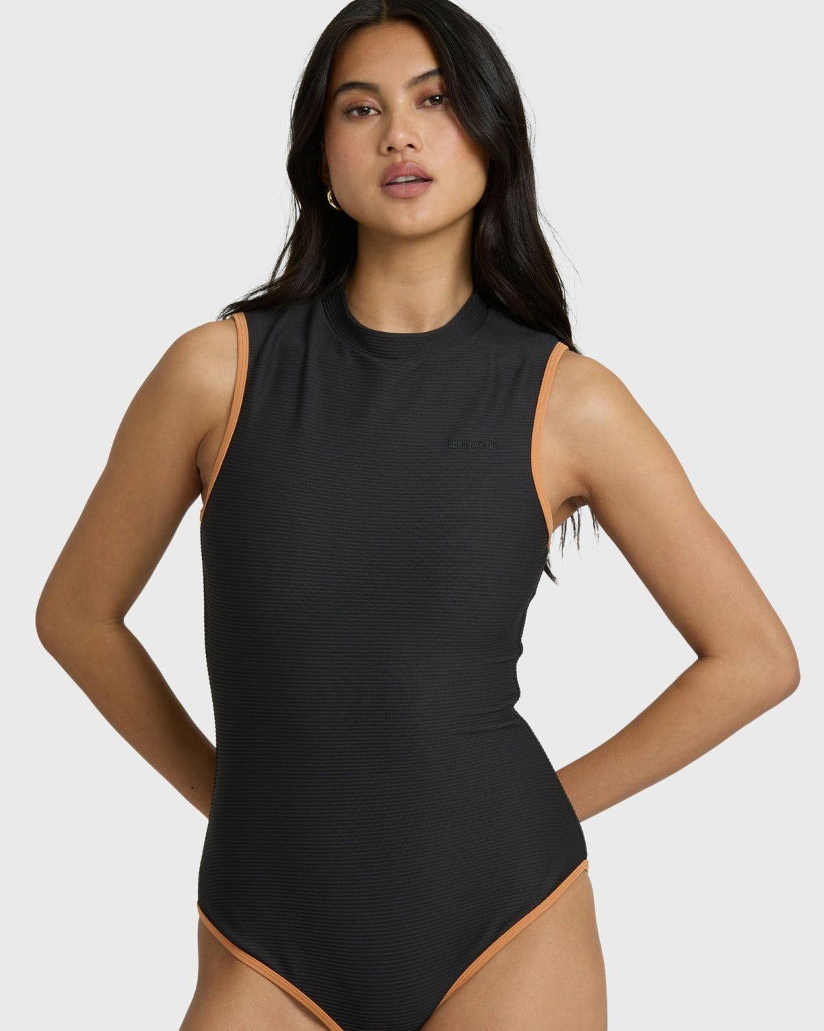 Billabong Women's Tanlines High Neck Glider One-piece Swimsuit - Black