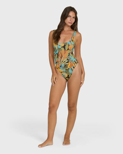 Billabong Women's Des Tropiques One-piece Swimsuit - Black Multi