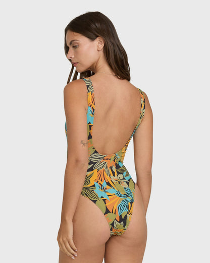 Billabong Women's Des Tropiques One-piece Swimsuit - Black Multi
