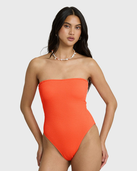 Billabong Women's Summer Hi Tully One-piece Swimsuit - Hot Coral