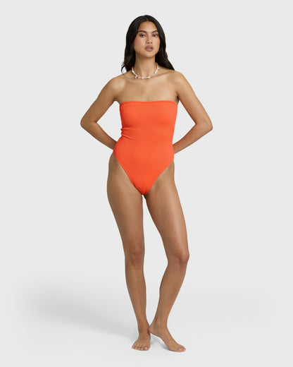 Billabong Women's Summer Hi Tully One-piece Swimsuit - Hot Coral