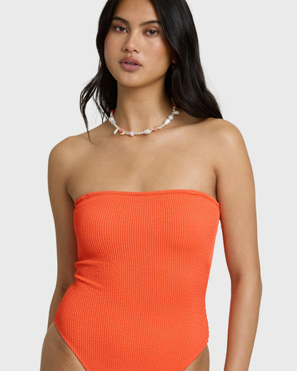 Billabong Women's Summer Hi Tully One-piece Swimsuit - Hot Coral