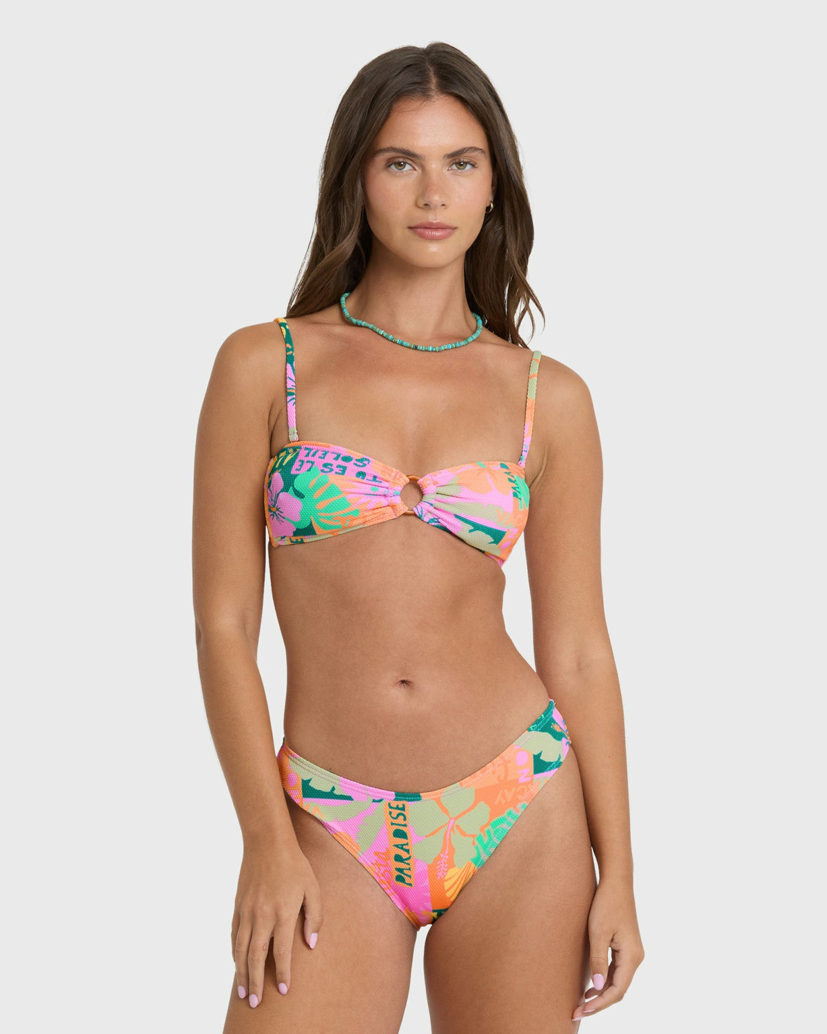 Billabong Women's Sunscape Rio Bandeau Bikini Top - Deep Lagoon