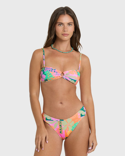 Billabong Women's Sunscape Rio Bandeau Bikini Top - Deep Lagoon