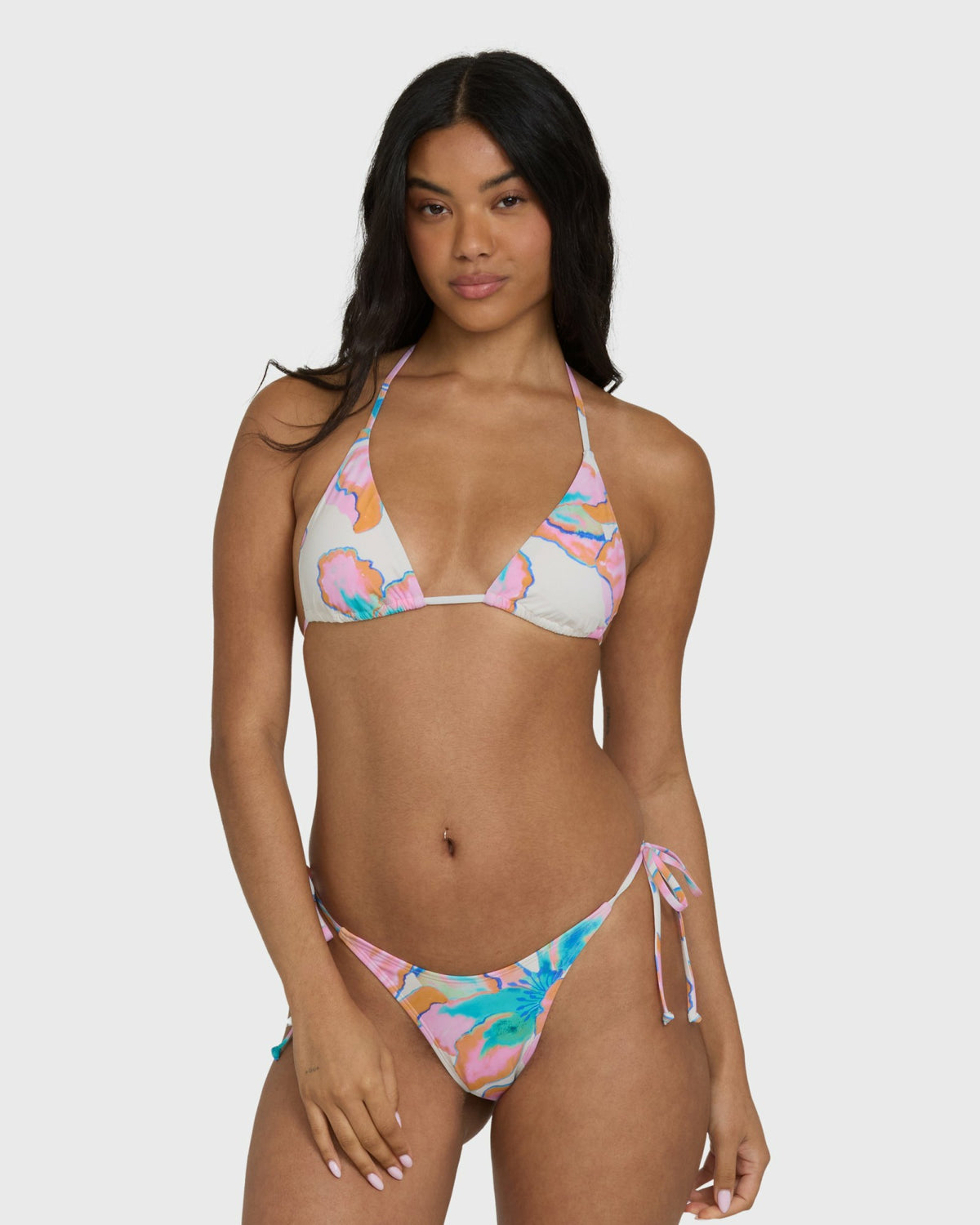 Billabong Women's Sweet Escape Tie-Side Skimpy Bikini Bottoms - Salt Crystal