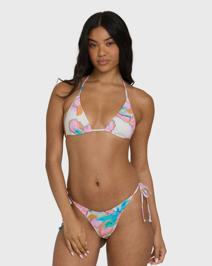 Billabong Women's Sweet Escape Tie-Side Skimpy Bikini Bottoms - Salt Crystal