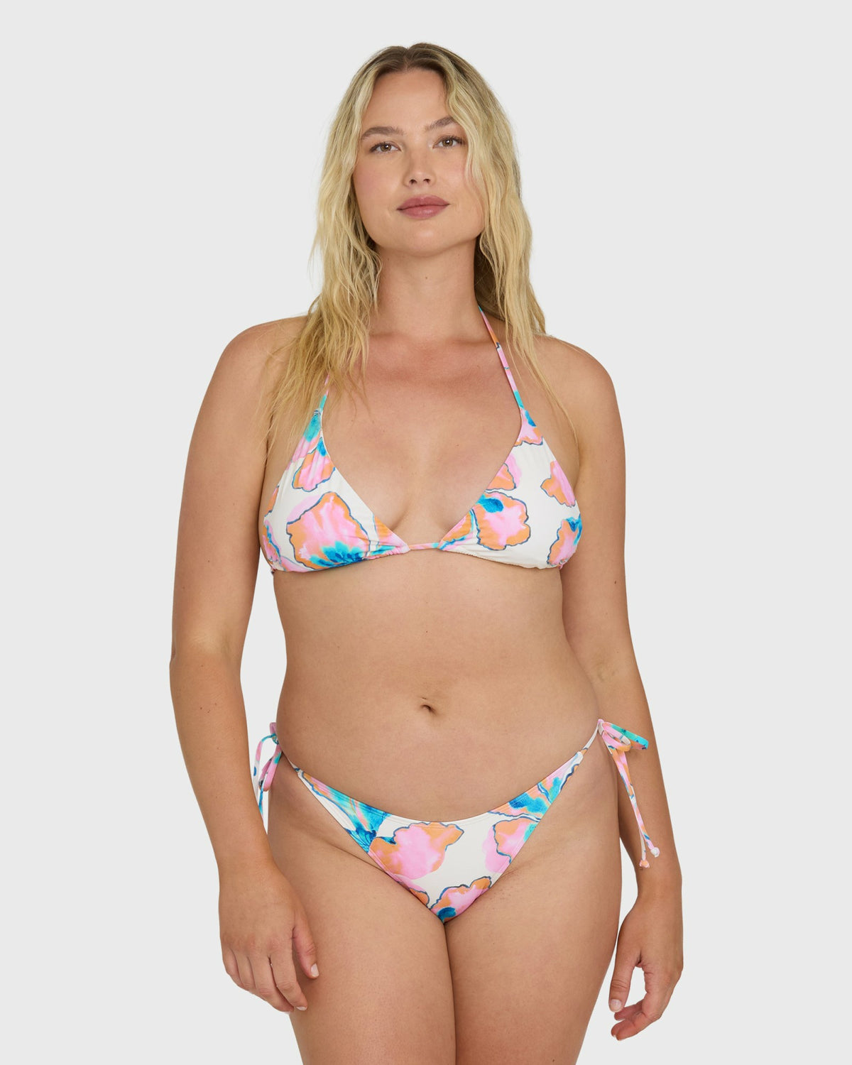 Billabong Women's Sweet Escape Tie-Side Skimpy Bikini Bottoms - Salt Crystal