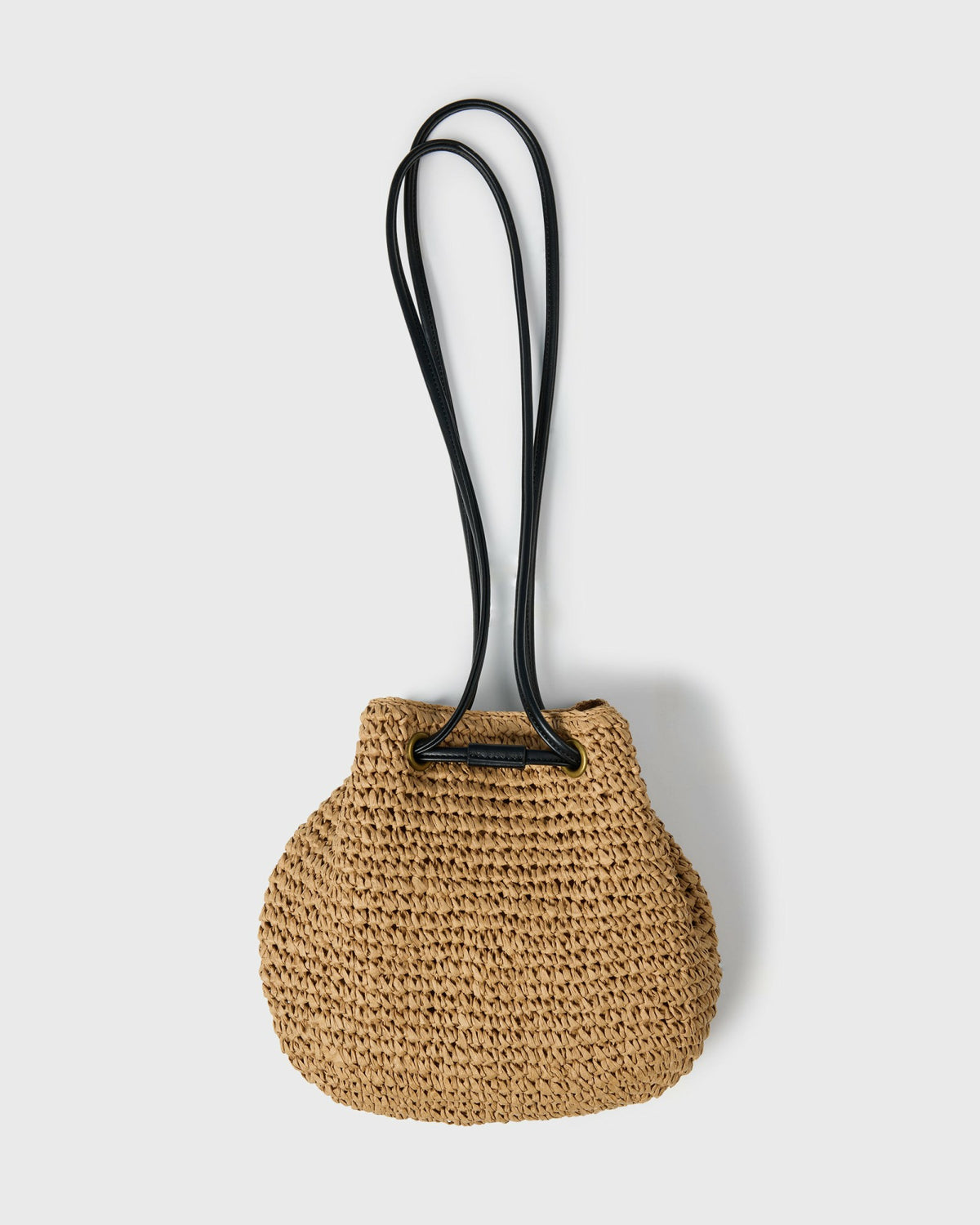 Billabong Women's Date Palm Crossbody Mini Straw Tote - Tan
