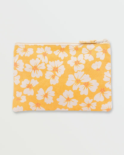 Billabong Women's Lil Snitch Zip Pouch - Golden Peach