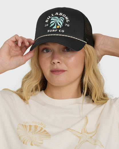 Billabong Women's Grandpa Trucker Hat - Off Black