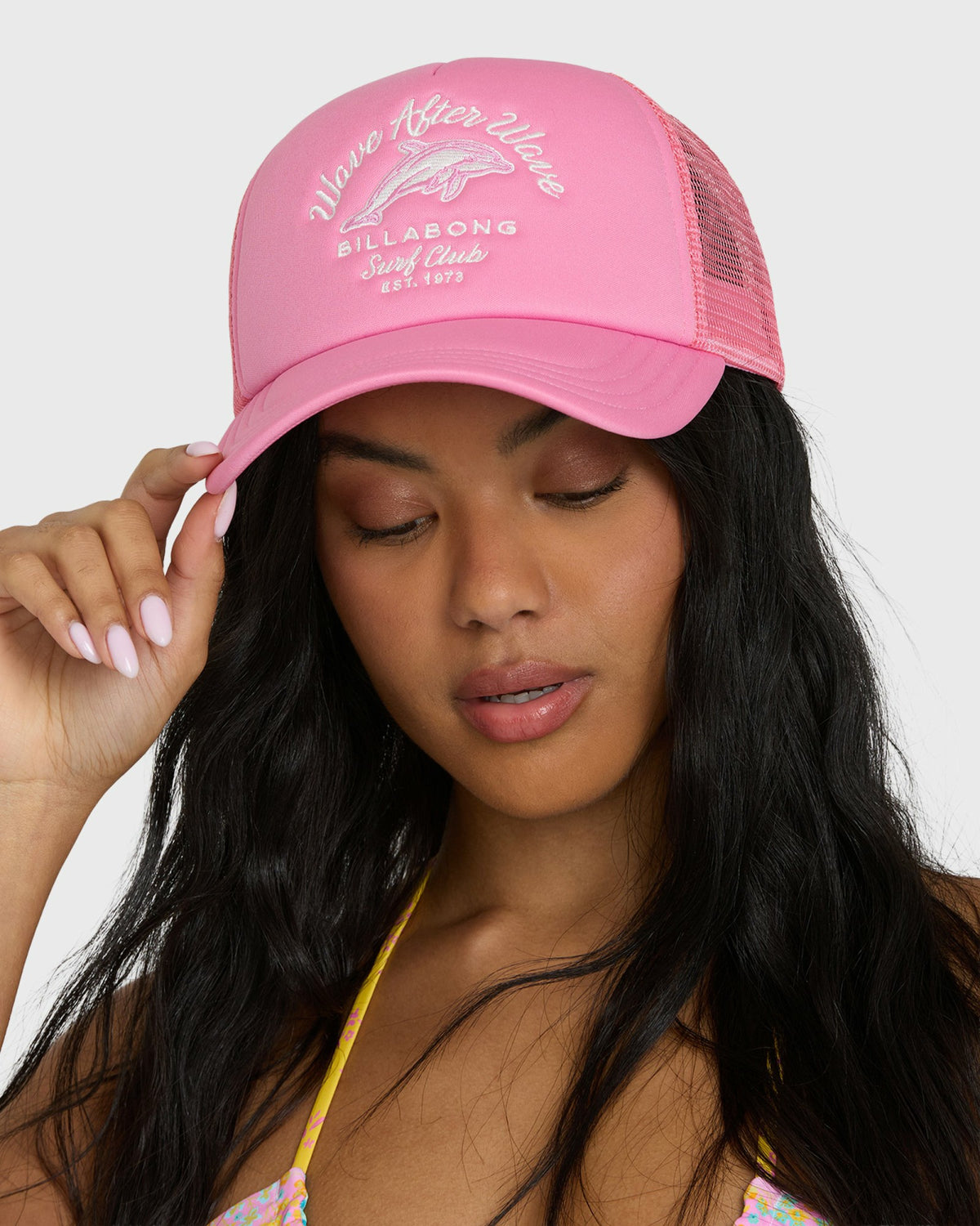 Billabong Women's Grandpa Trucker Hat - Party Pink
