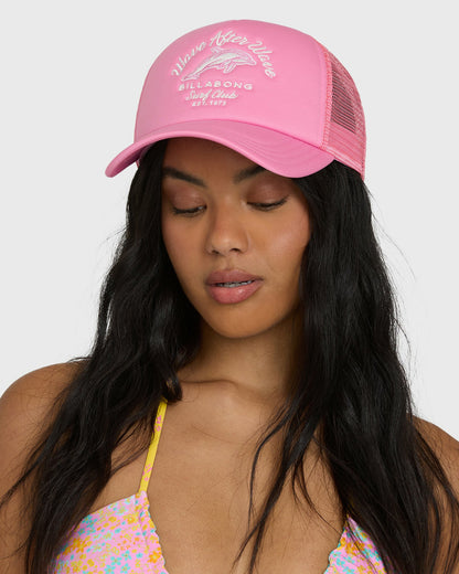 Billabong Women's Grandpa Trucker Hat - Party Pink