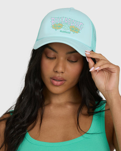 Billabong Women's Across Waves Hawaii Trucker Hat - Clearwater