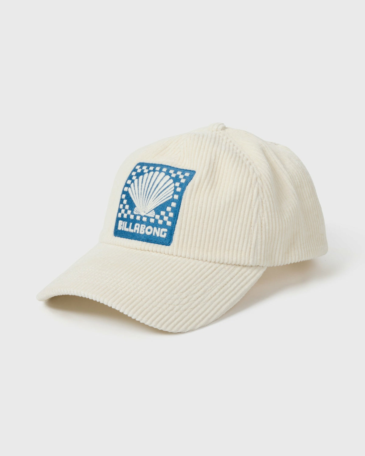 Billabong Women's Corduroy Dad Cap Hat - White Cap