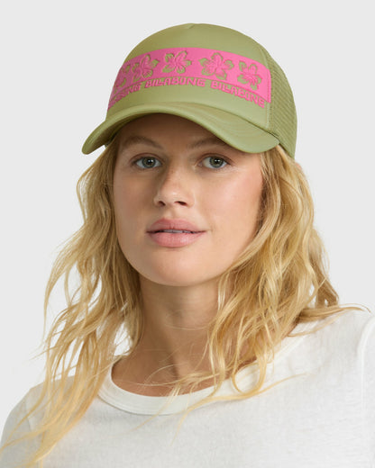 Billabong Women's Across Waves Trucker Hat - Cactus