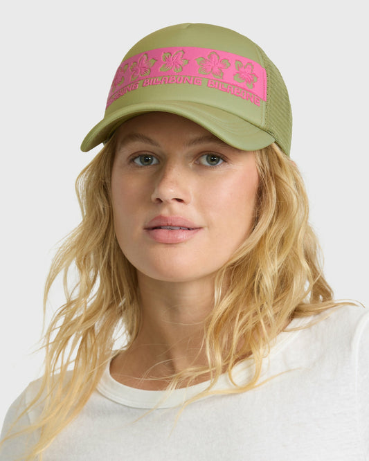 Billabong Women's Across Waves Trucker Hat - Cactus