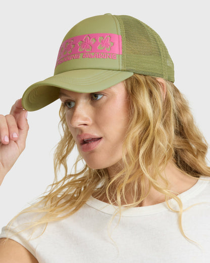 Billabong Women's Across Waves Trucker Hat - Cactus