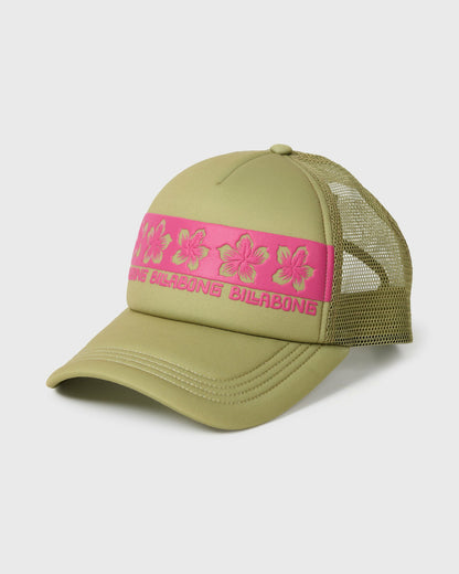 Billabong Women's Across Waves Trucker Hat - Cactus