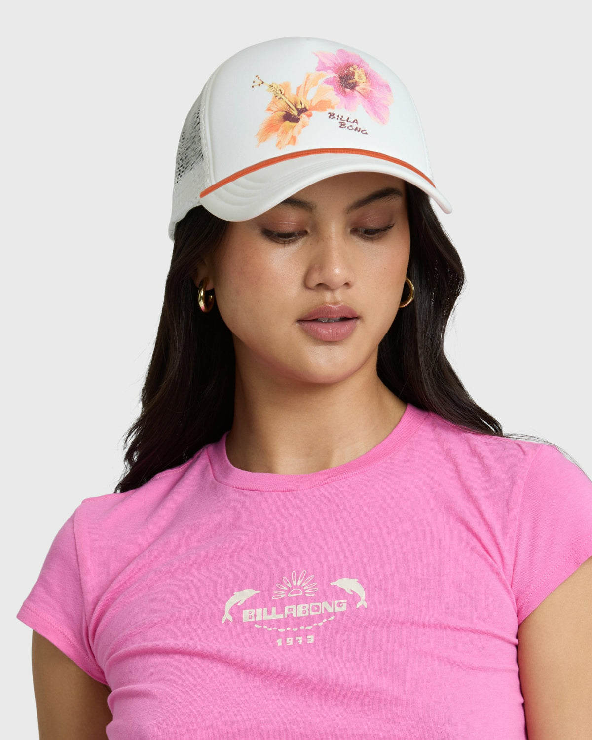Billabong Women's Grandpa Trucker Hat - Salt Crystal