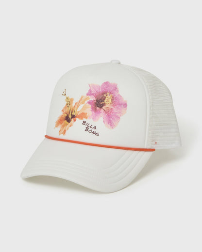 Billabong Women's Grandpa Trucker Hat - Salt Crystal