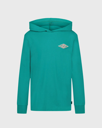 Billabong Women's Boys Heritage Arch Hooded Long Sleeve T-Shirt
