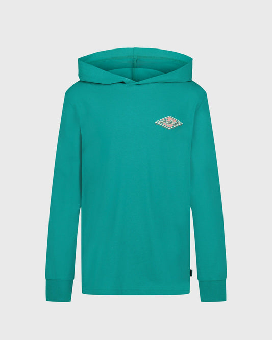 Billabong Women's Boys Heritage Arch Hooded Long Sleeve T-Shirt