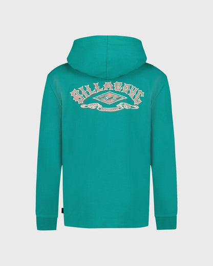 Billabong Women's Boys Heritage Arch Hooded Long Sleeve T-Shirt