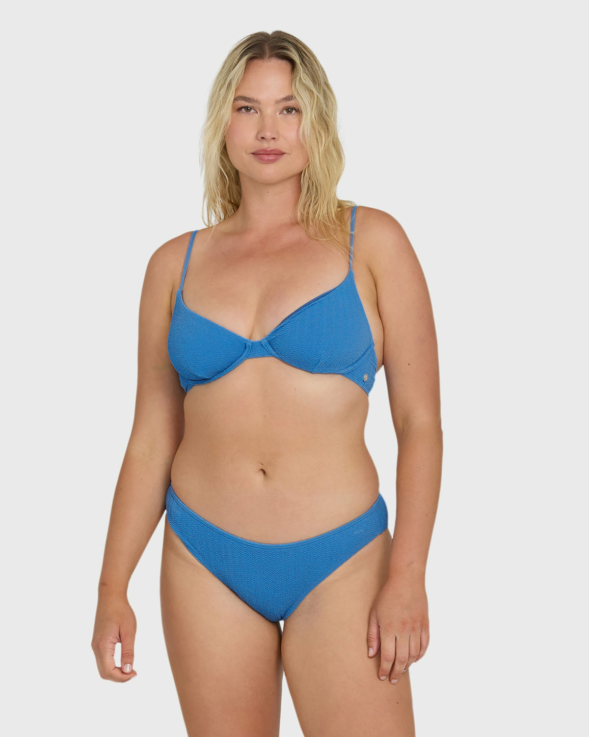 Billabong Women's Rising Tide Bondi Medium Bikini Bottom - True Blue