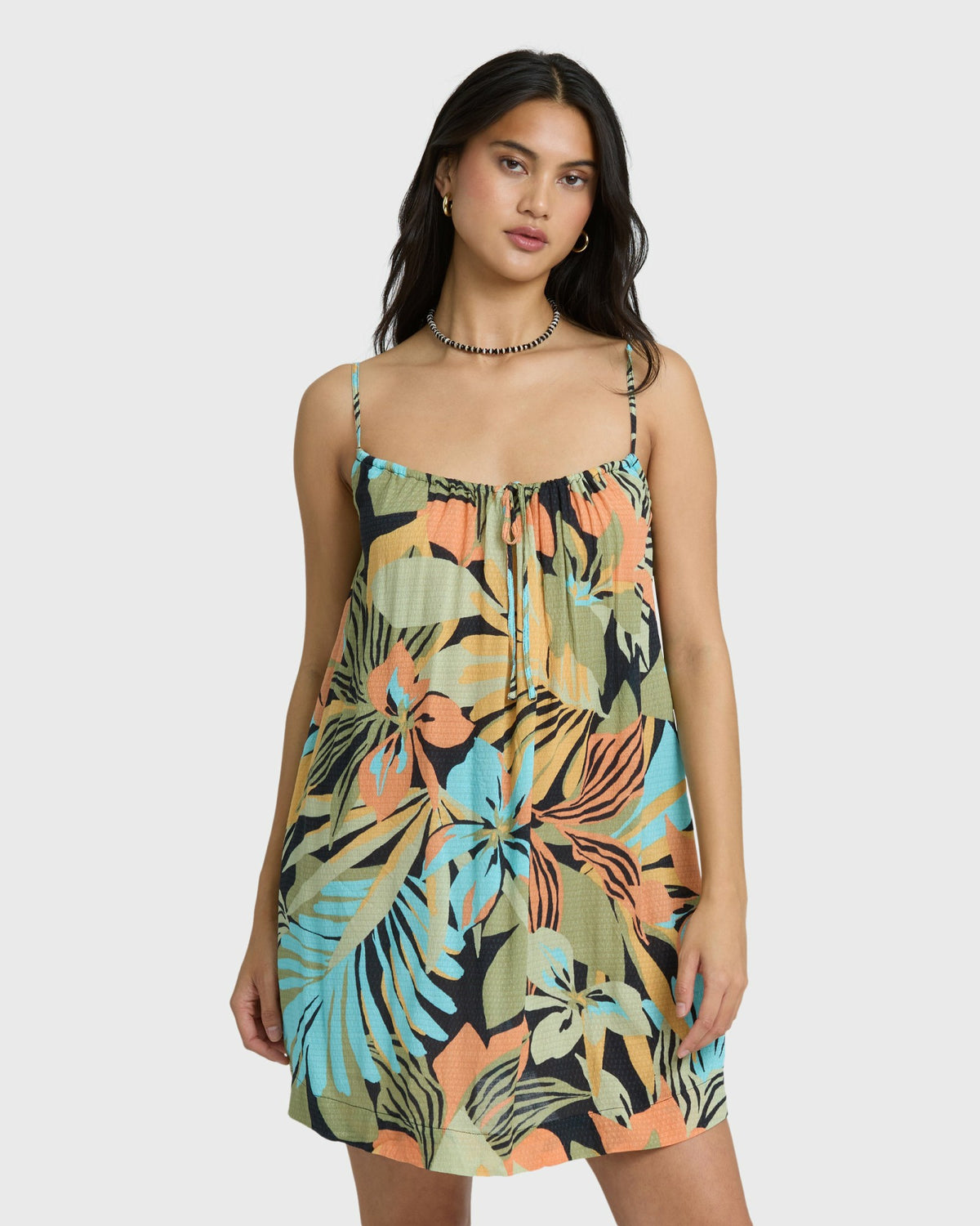 Billabong Women's Beach Song Printed Mini Dress - Black Multi
