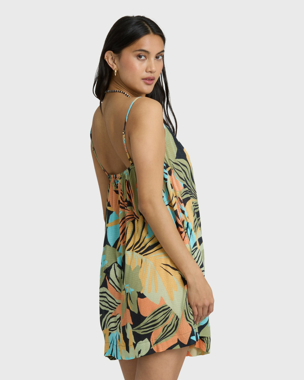 Billabong Women's Beach Song Printed Mini Dress - Black Multi
